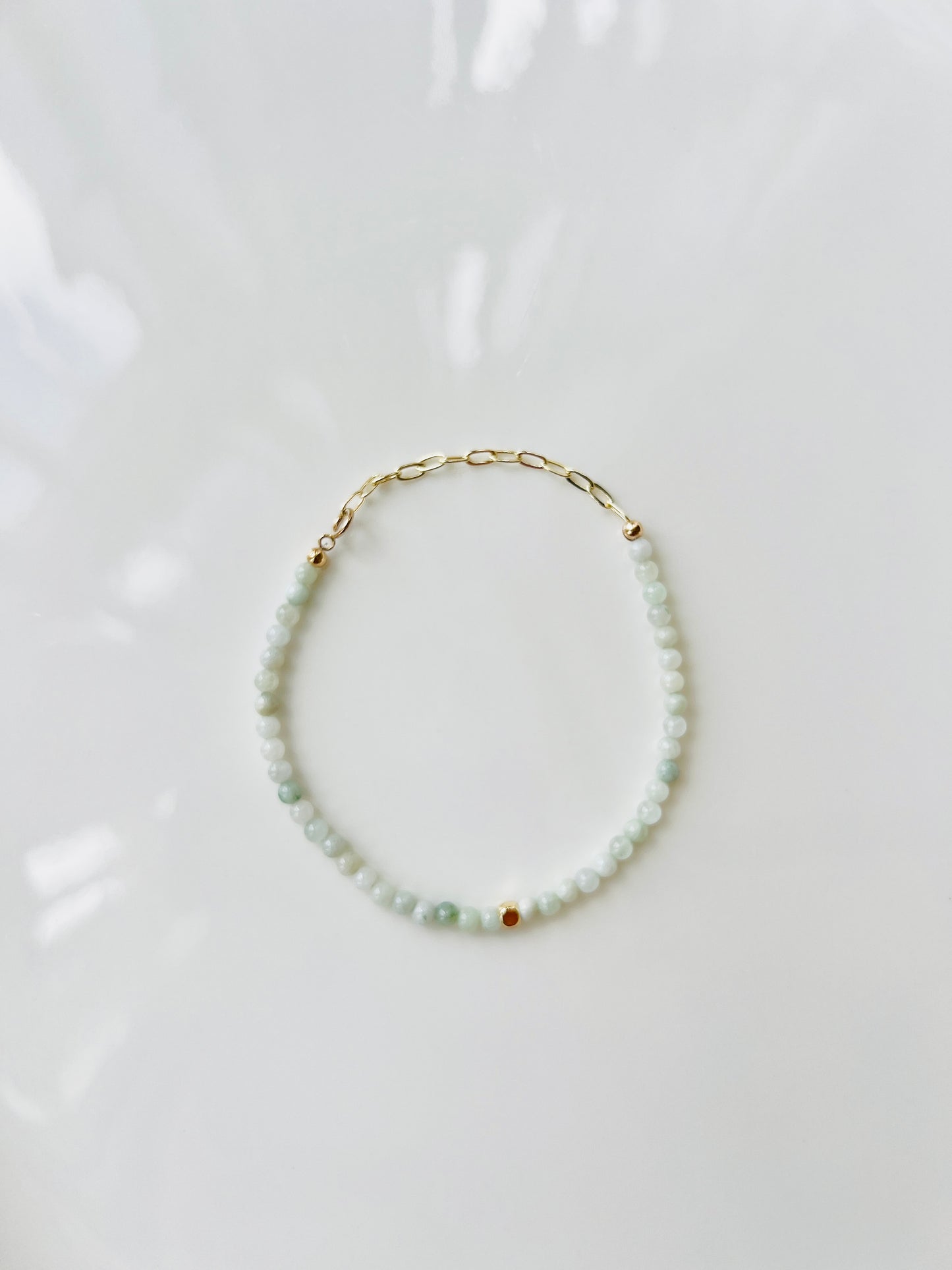 The Harmony Ritual Bracelet – Burmese Jade & Gold-Filled