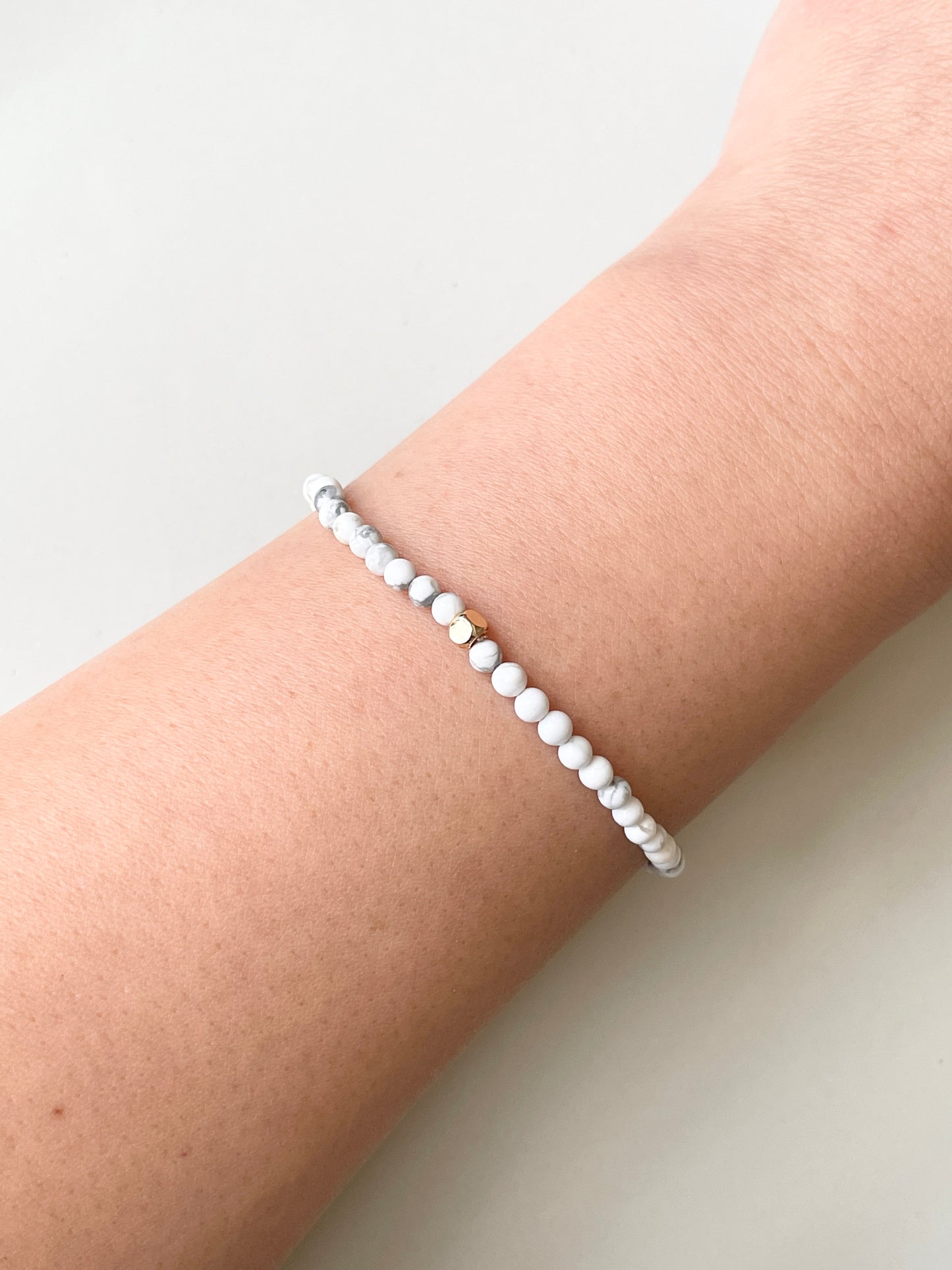 The Stillness Ritual Bracelet – White Howlite