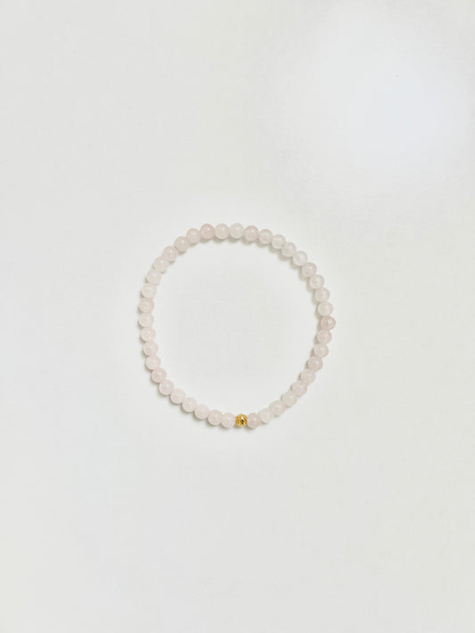 The Love Ritual Bracelet – Rose Quartz & Gold Vermeil