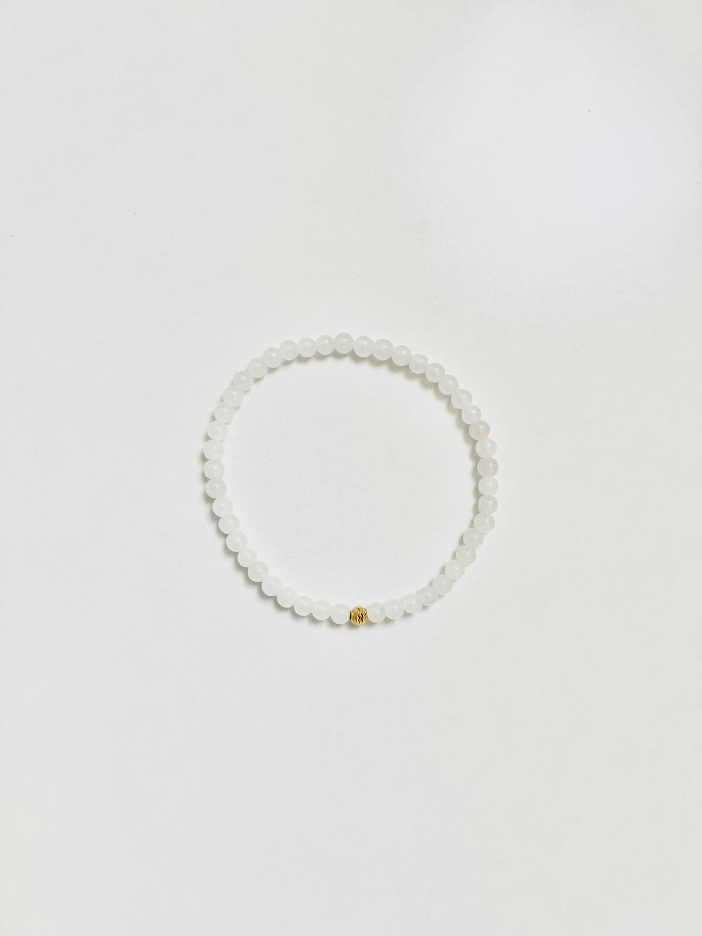 The Purity Ritual Bracelet – White Jade & Gold Vermeil