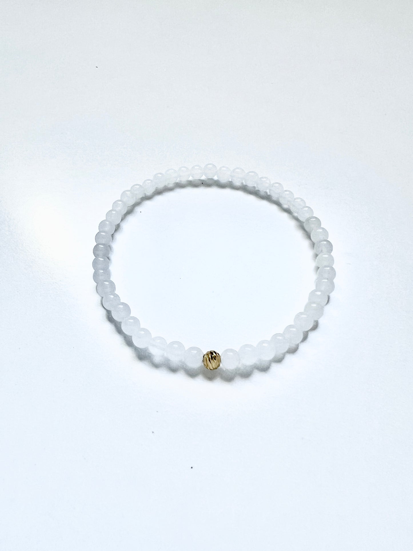 The Purity Ritual Bracelet – White Jade & Gold Vermeil
