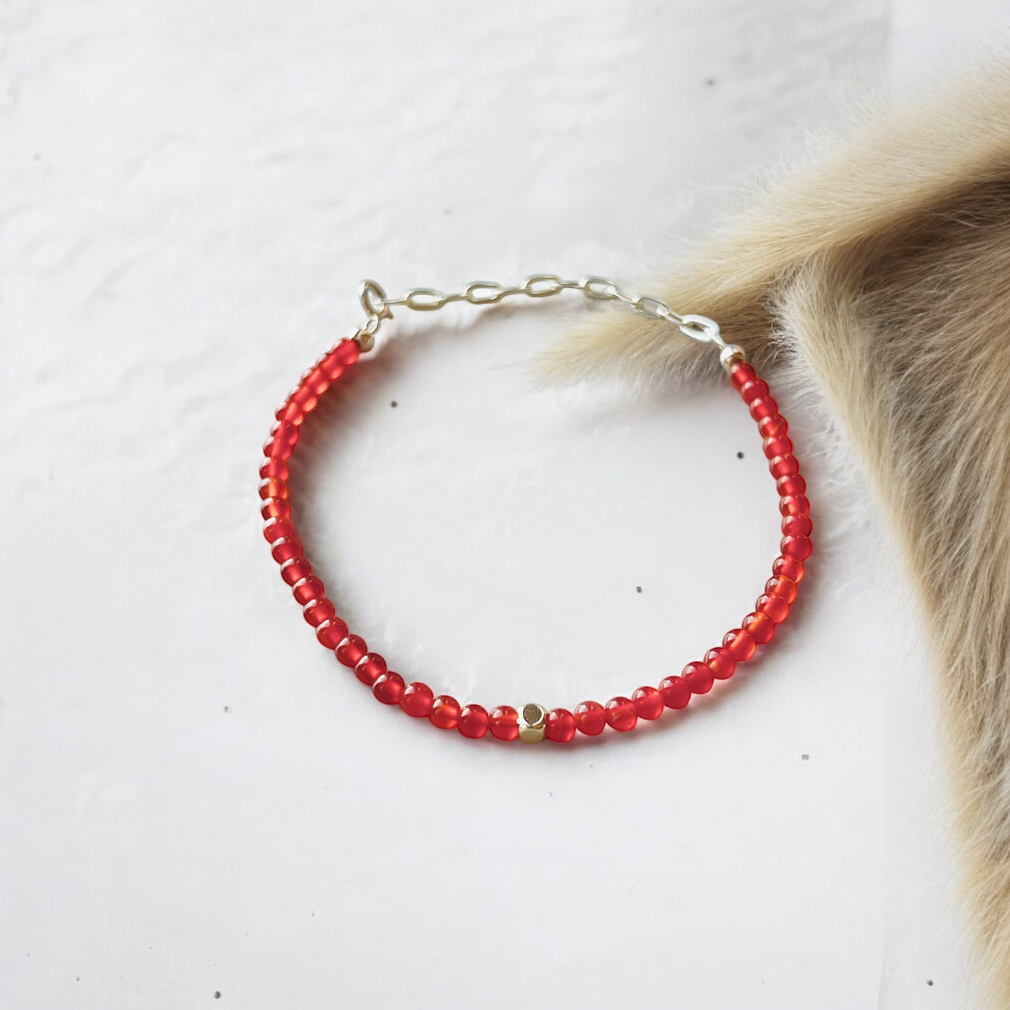 The Vitality Ritual Bracelet – Carnelian & Gold-Filled