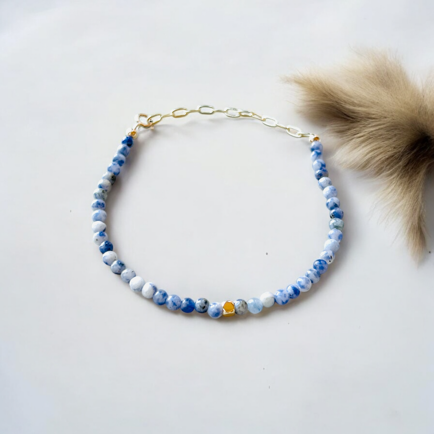 The Stillness Ritual Bracelet – Sodalite & Gold-Filled