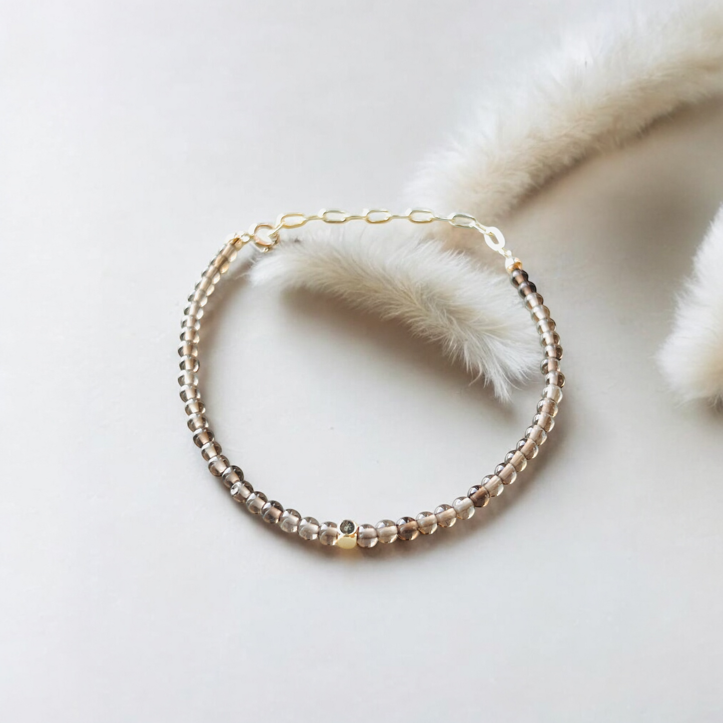 The Resilience Ritual Bracelet – Smoky Quartz & Gold-Filled