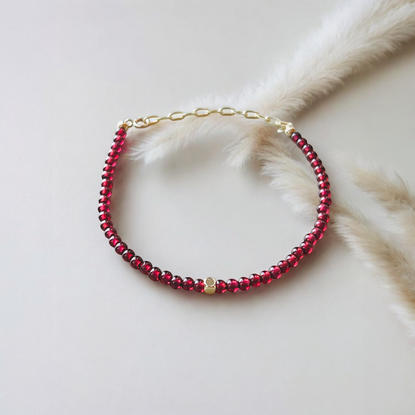 The Passion Ritual Bracelet – Garnet & Gold-Filled
