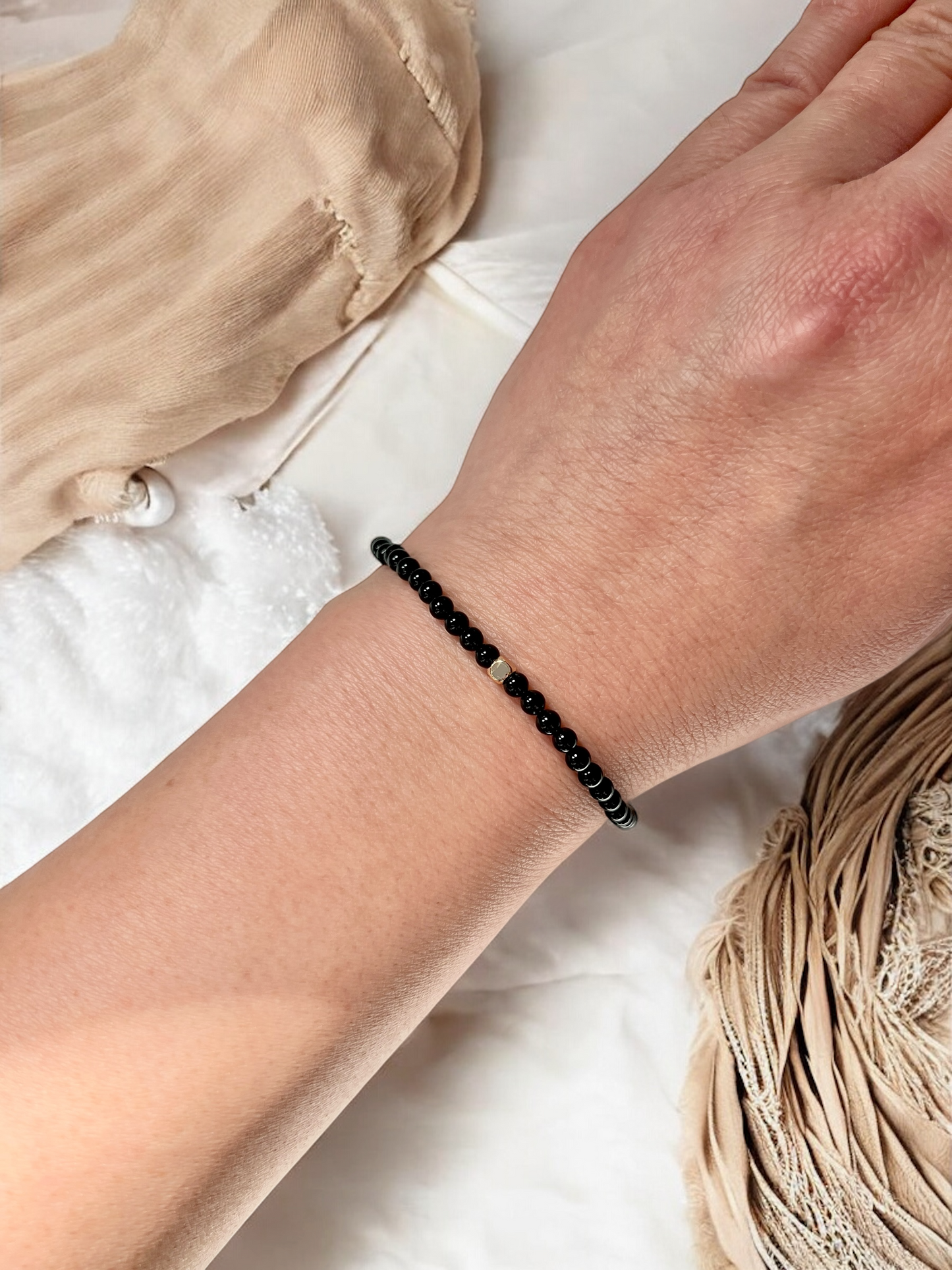 The Grounding Ritual Bracelet – Black Onyx & Gold-Filled