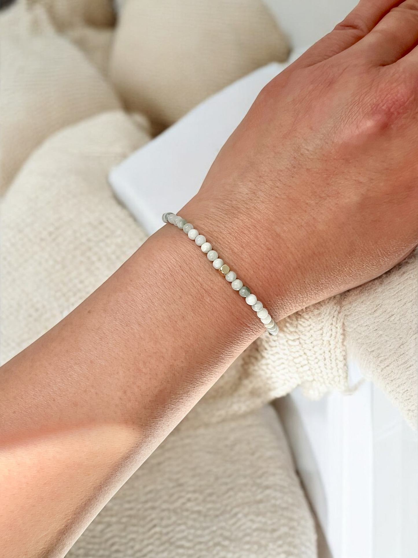 The Harmony Ritual Bracelet – Burmese Jade & Gold-Filled