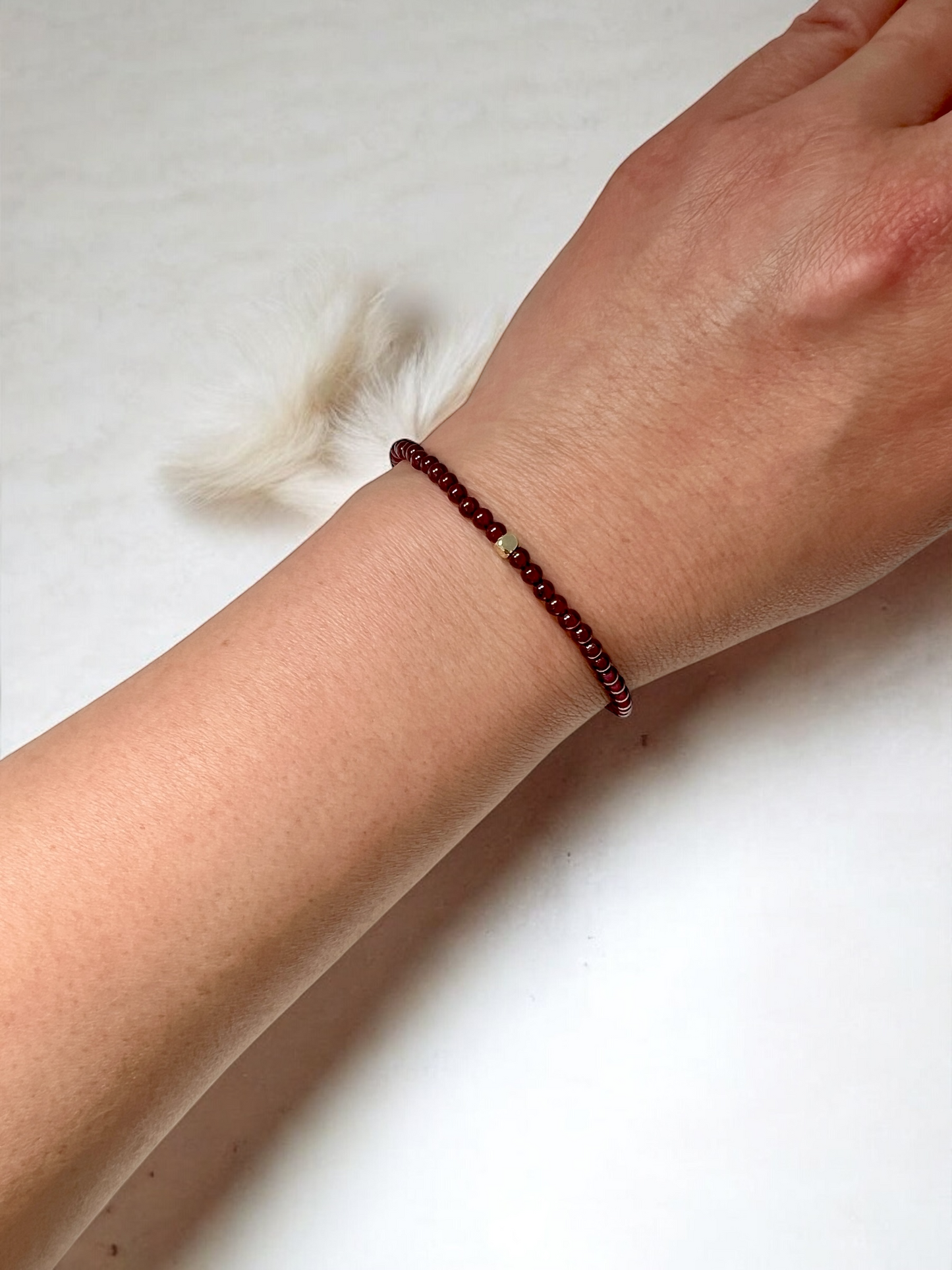The Passion Ritual Bracelet – Garnet & Gold-Filled