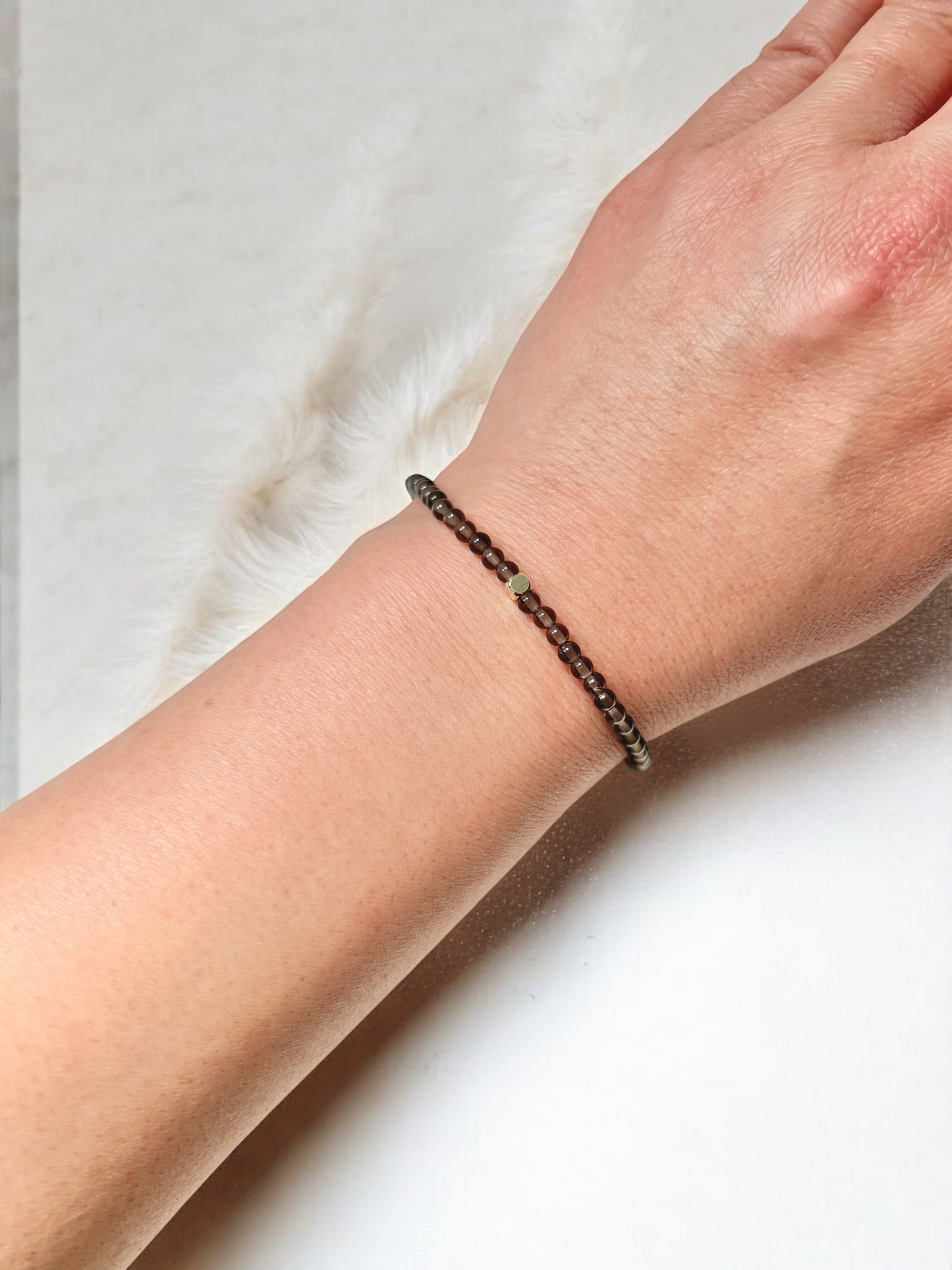 The Resilience Ritual Bracelet – Smoky Quartz & Gold-Filled