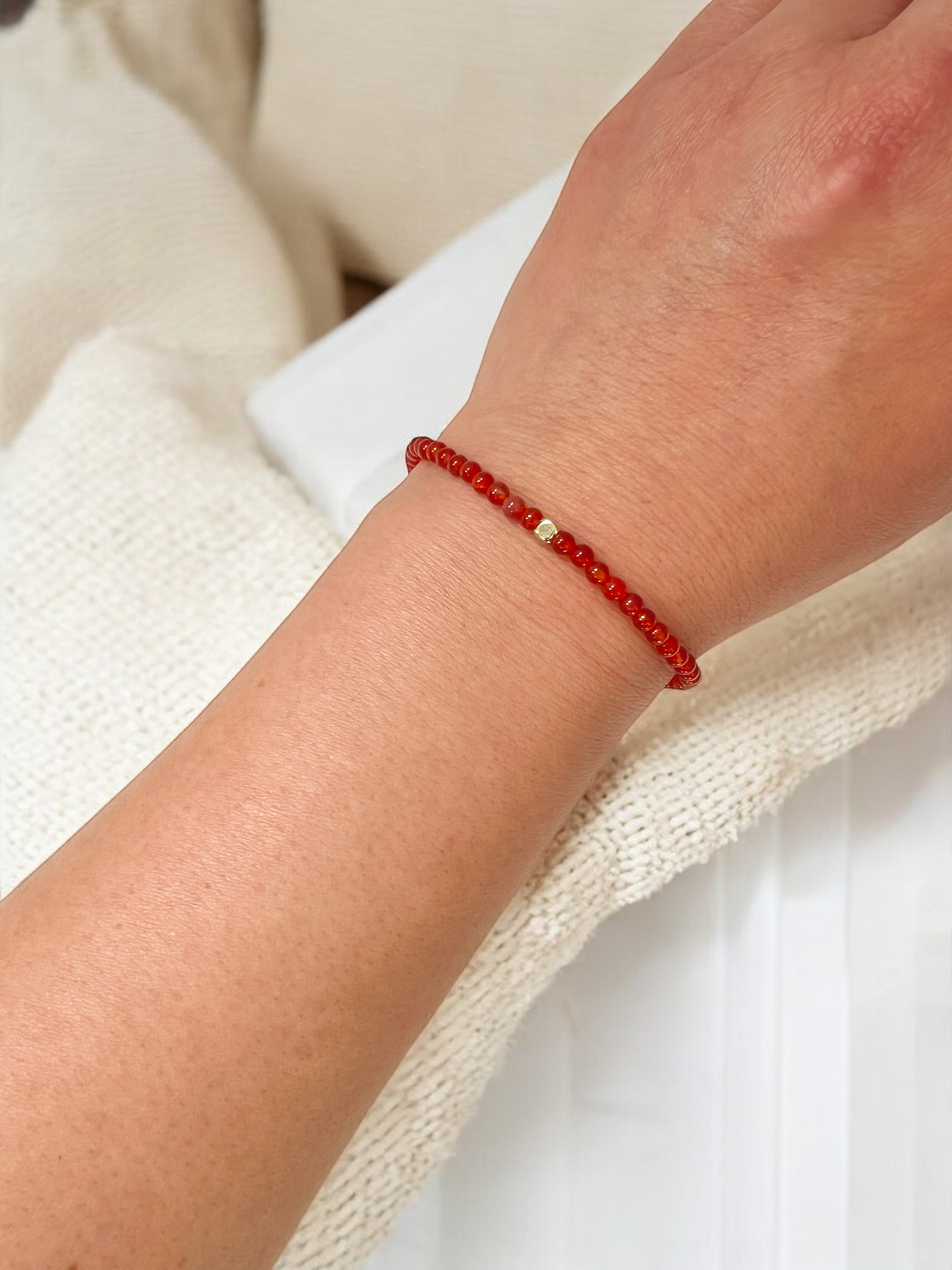 The Vitality Ritual Bracelet – Carnelian & Gold-Filled
