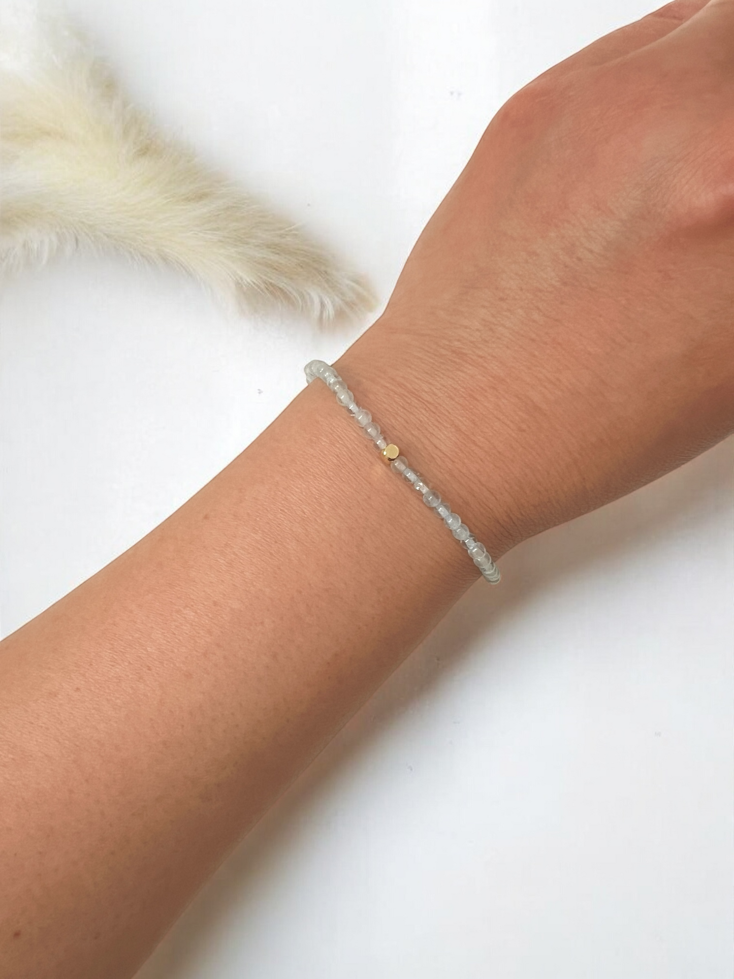 The Flow State Bracelet – Aquamarine & Gold-Filled