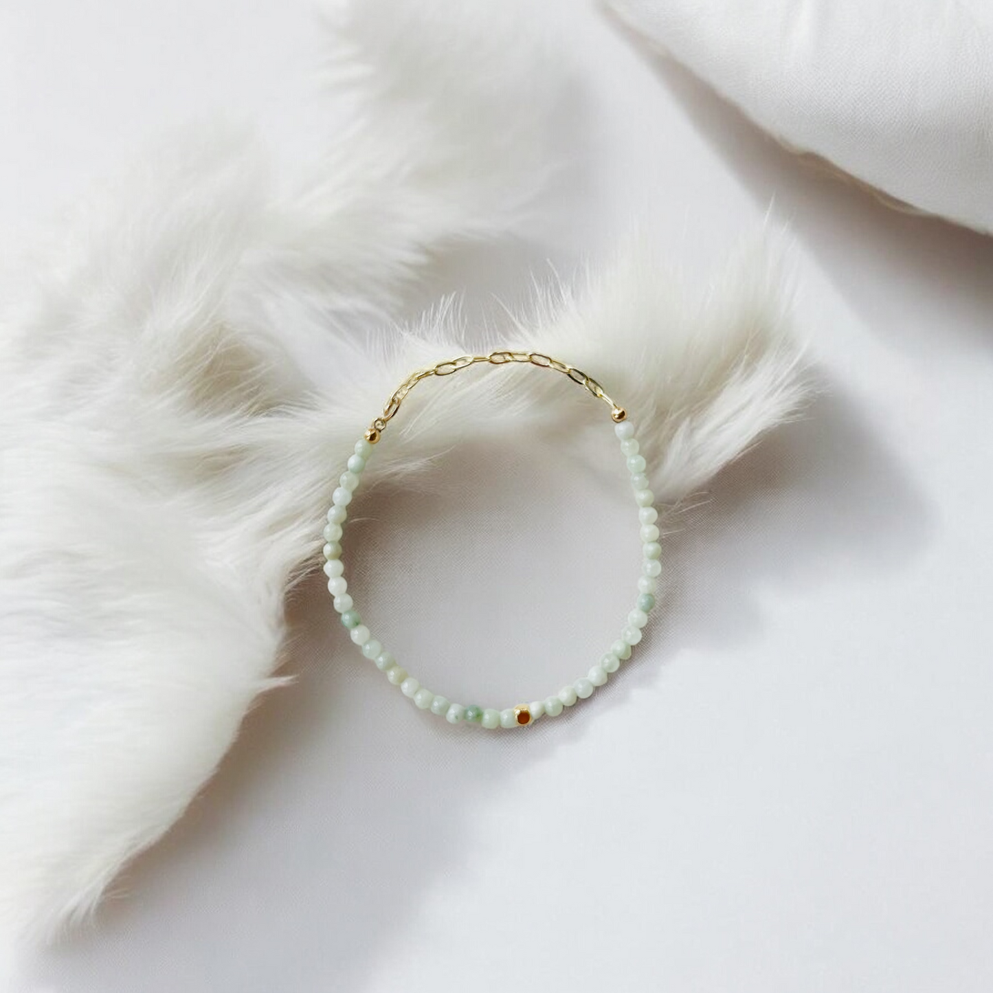 The Harmony Ritual Bracelet – Burmese Jade & Gold-Filled