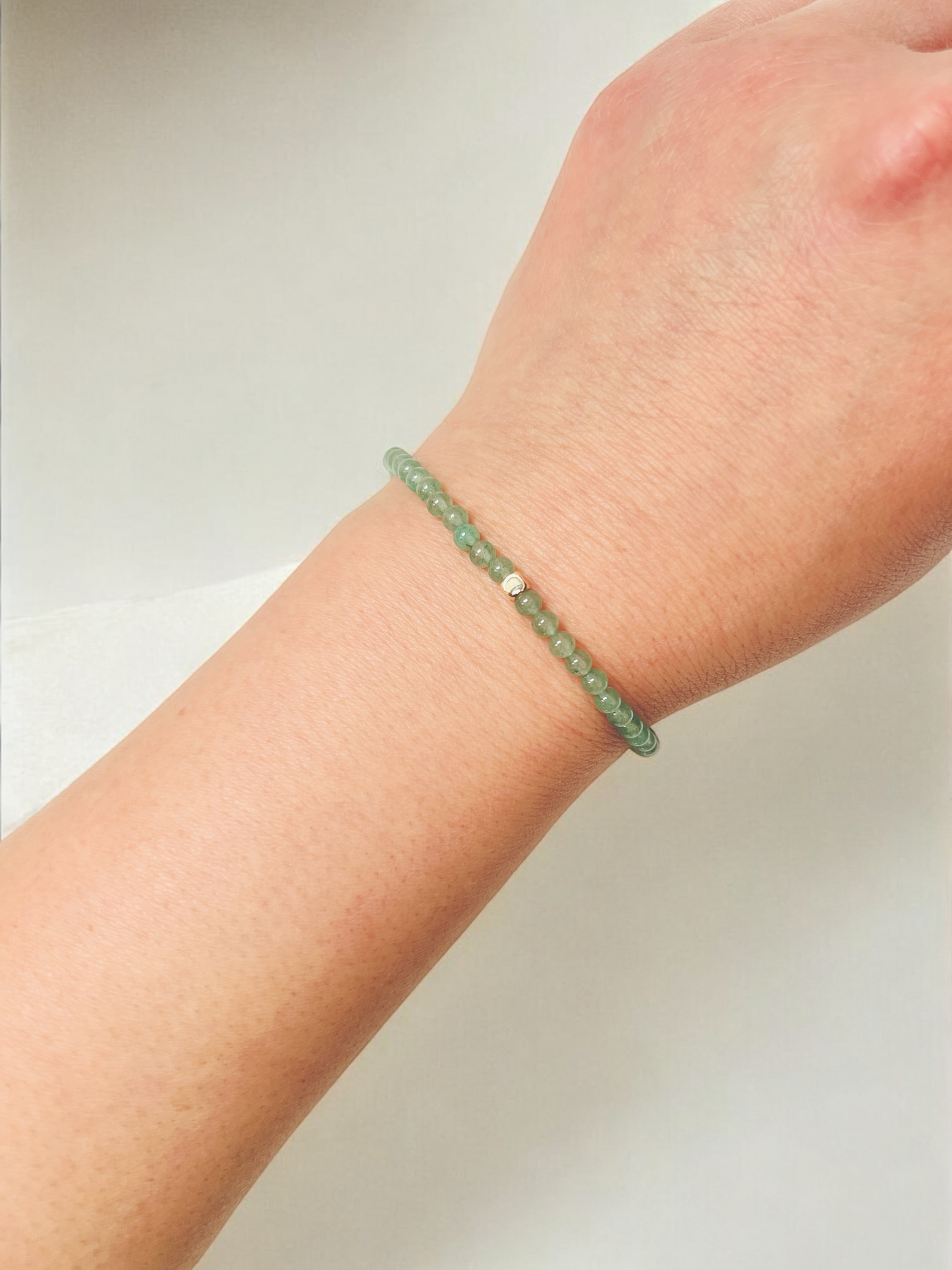 The Opportunities Opening Bracelet – Green Aventurine & Gold-Filled