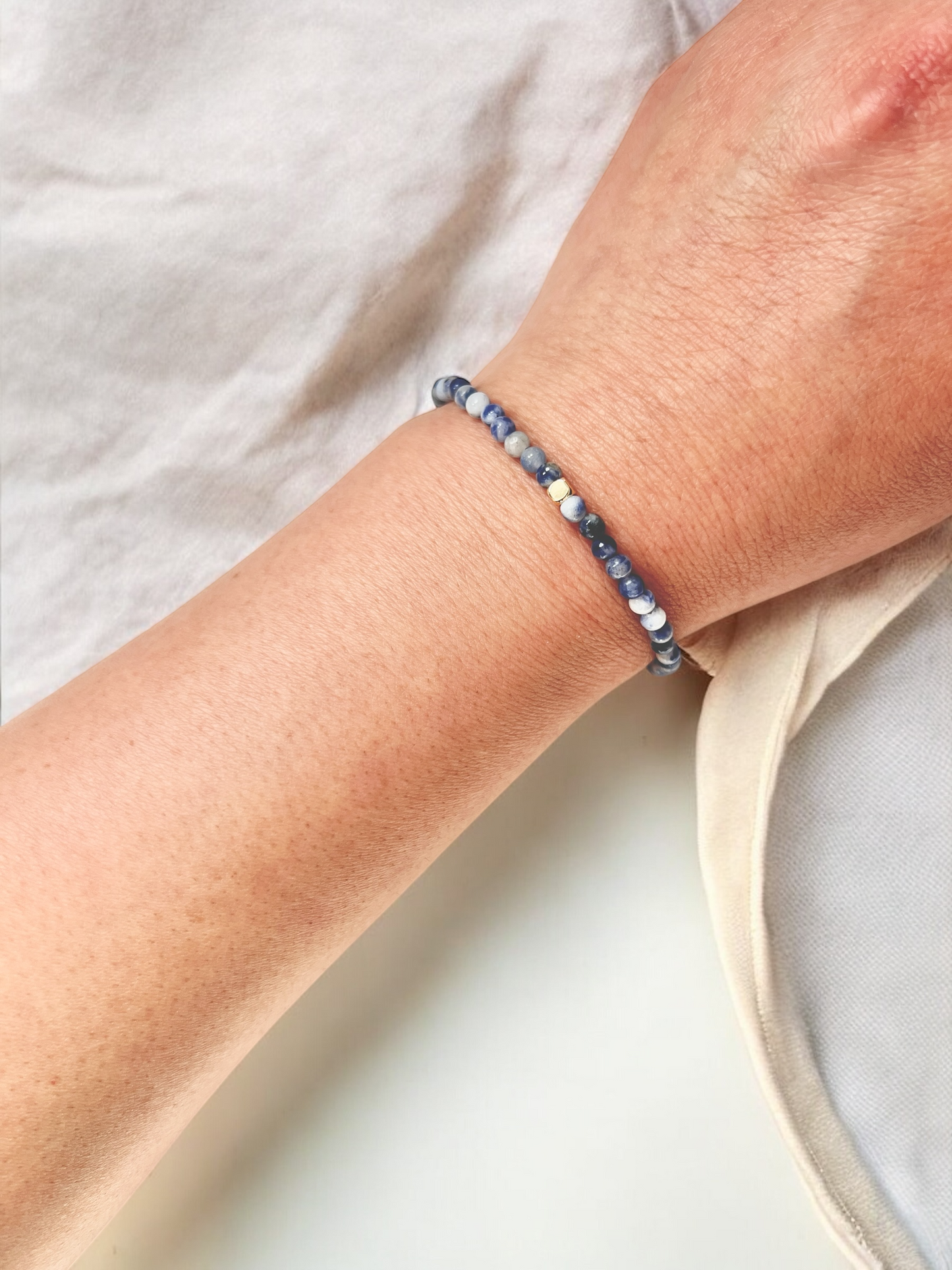 The Stillness Ritual Bracelet – Sodalite & Gold-Filled