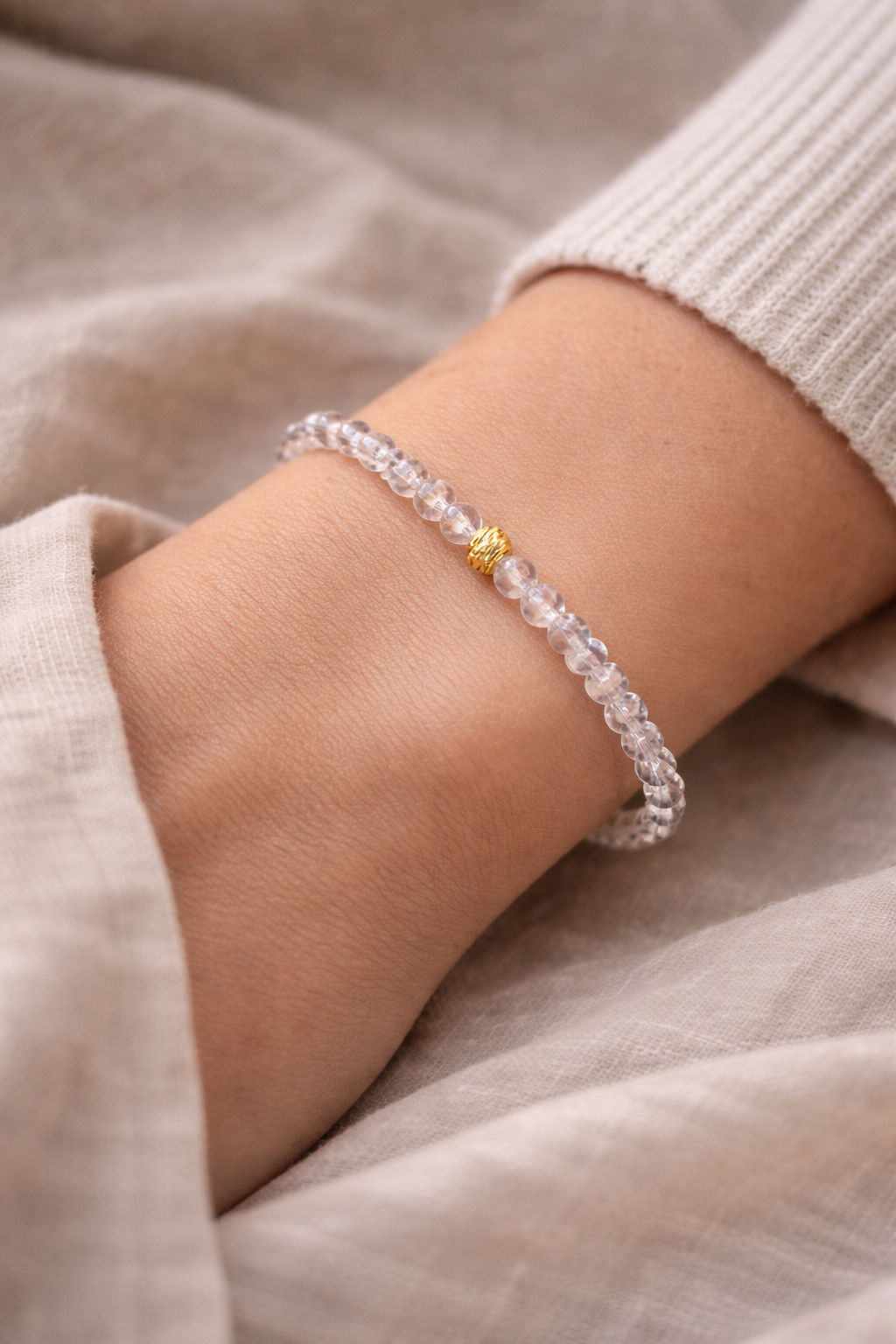 Clear Quartz Vermeil Bracelet Fable Stones