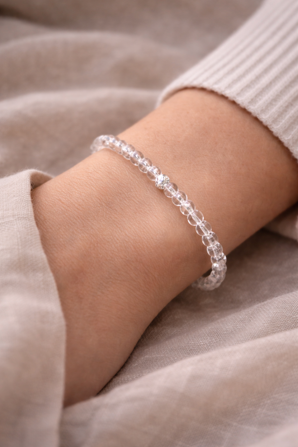 Clear Quartz Vermeil Bracelet Fable Stones