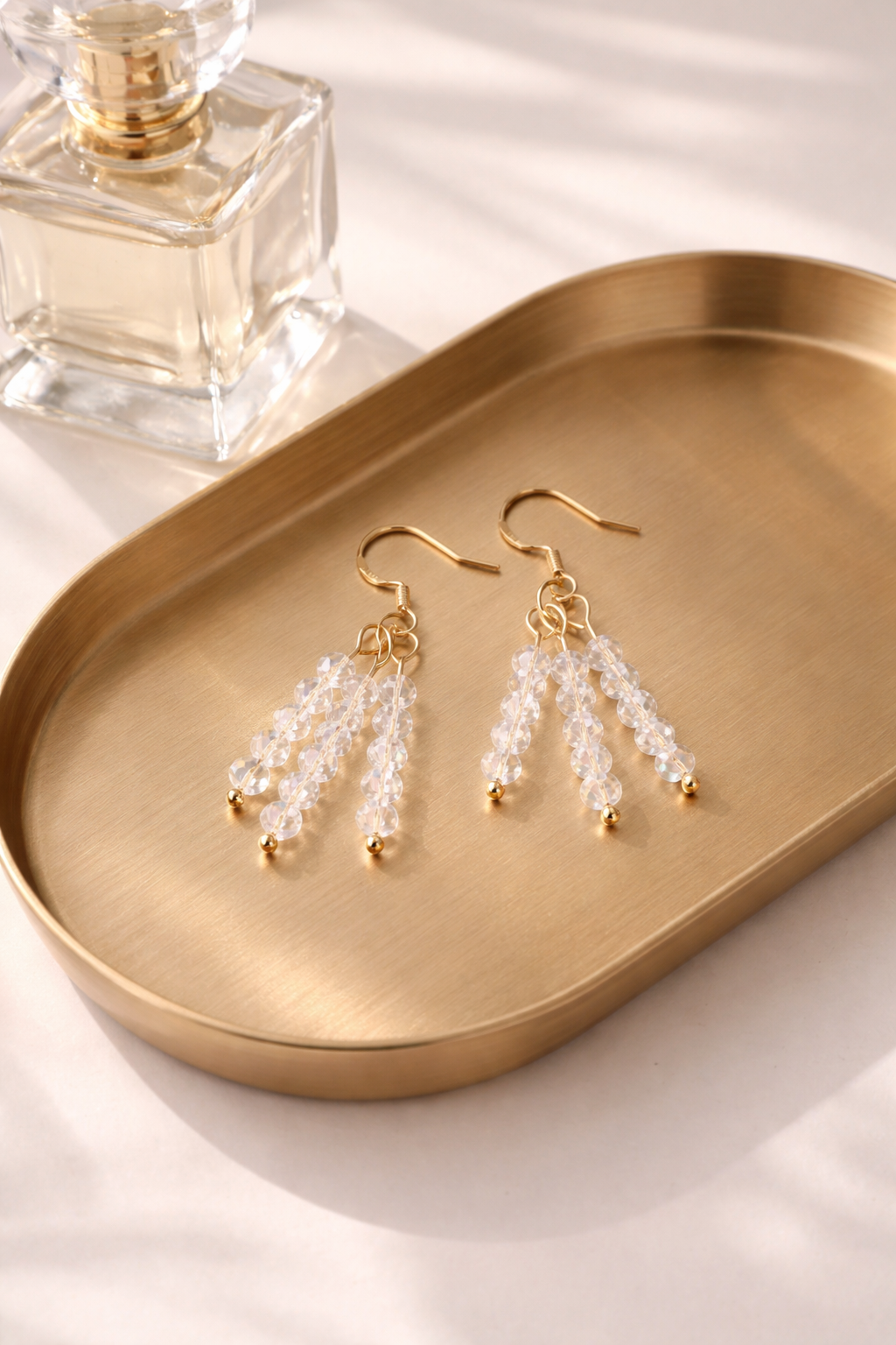 Sterling Silver and Crystal Earrings Fable Stones