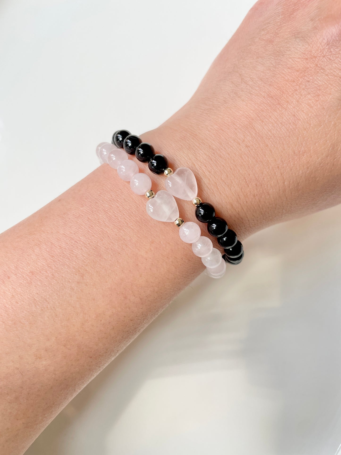 Rose Quartz Statement Bracelet