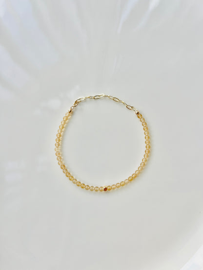 The Optimism Ritual Bracelet – Citrine & Gold-Filled