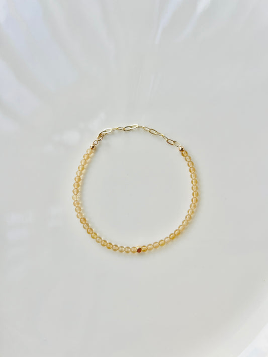 The Optimism Ritual Bracelet – Citrine & Gold-Filled