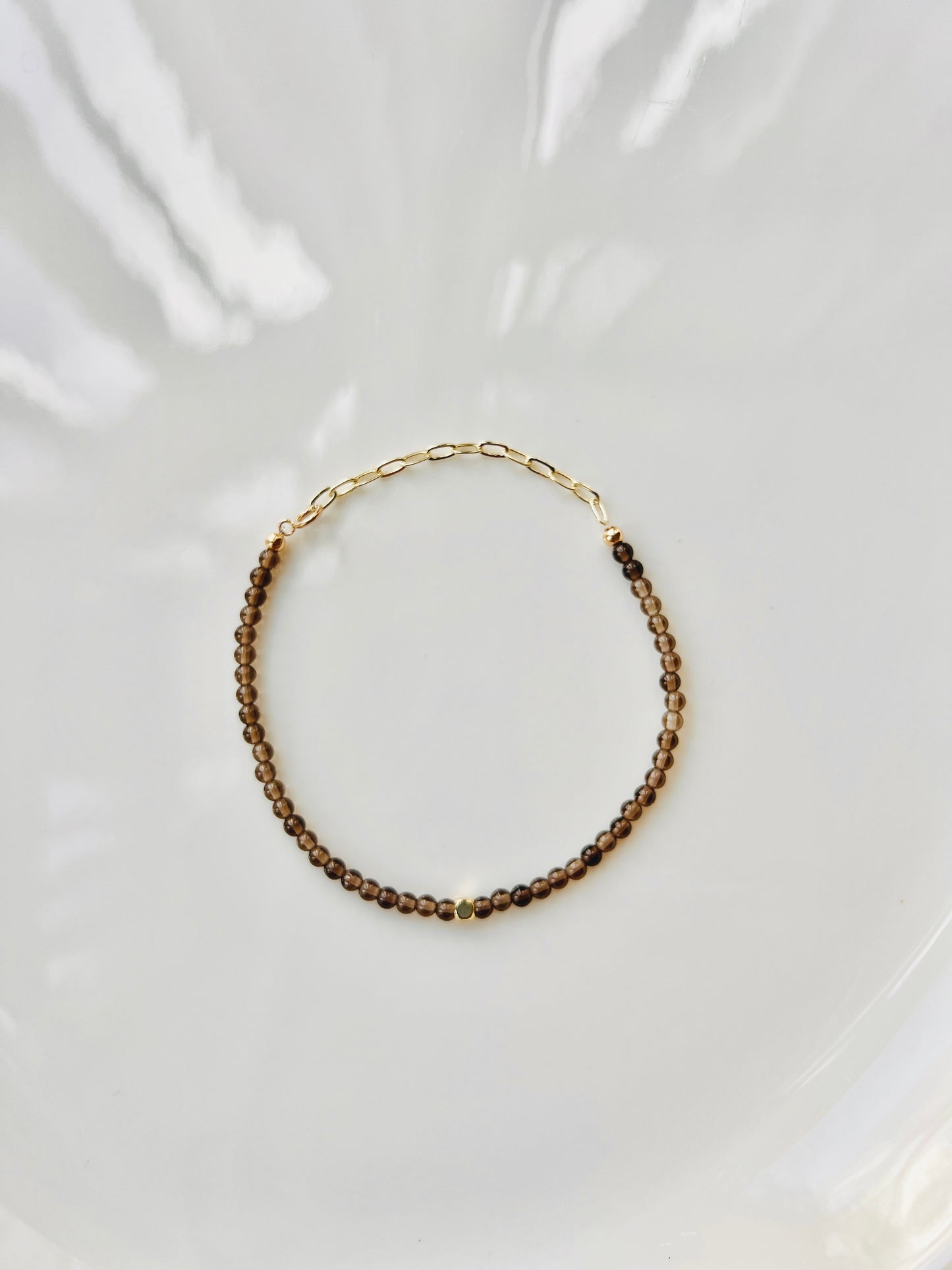 The Resilience Ritual Bracelet – Smoky Quartz & Gold-Filled