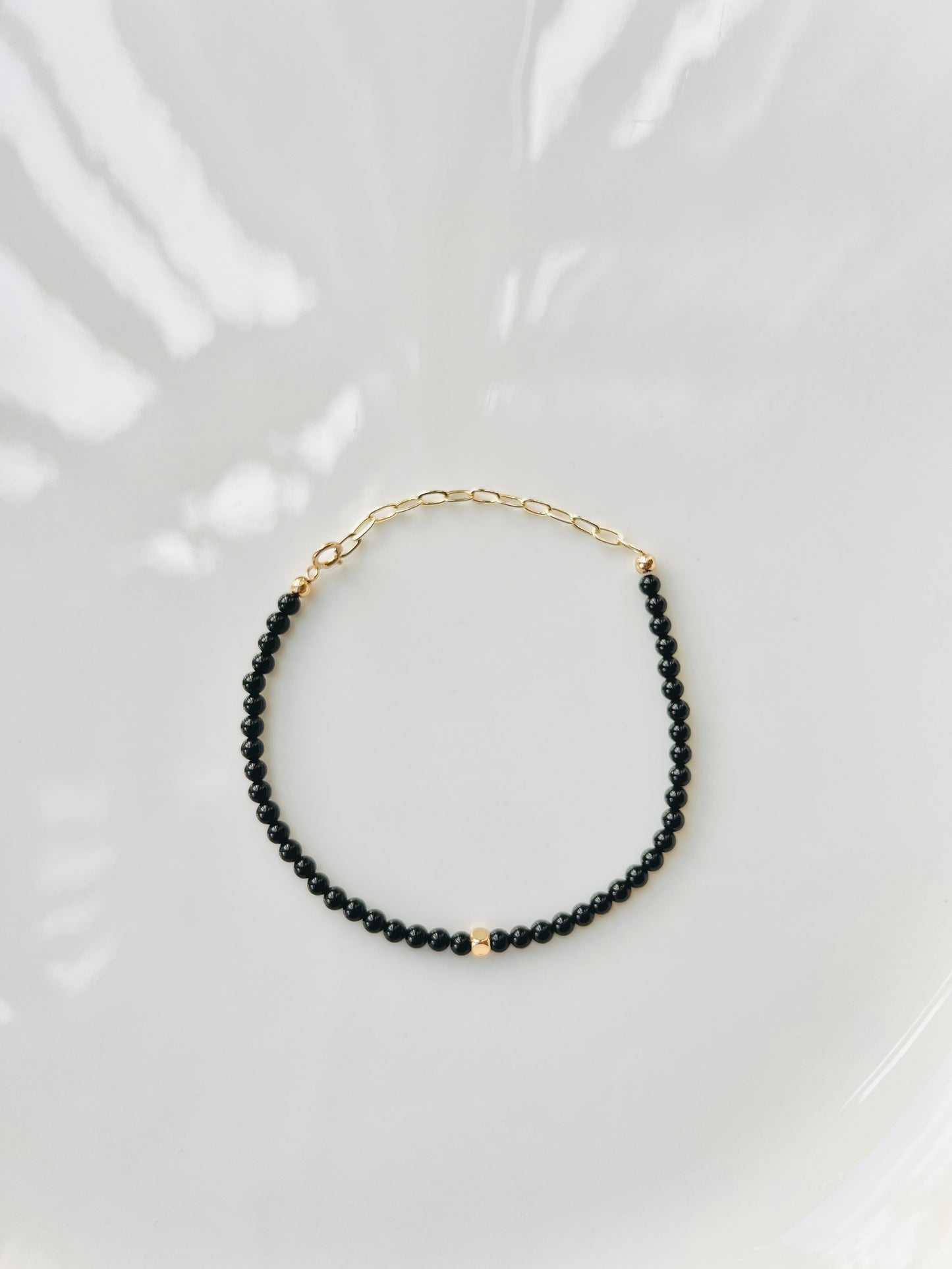 The Grounding Ritual Bracelet – Black Onyx & Gold-Filled