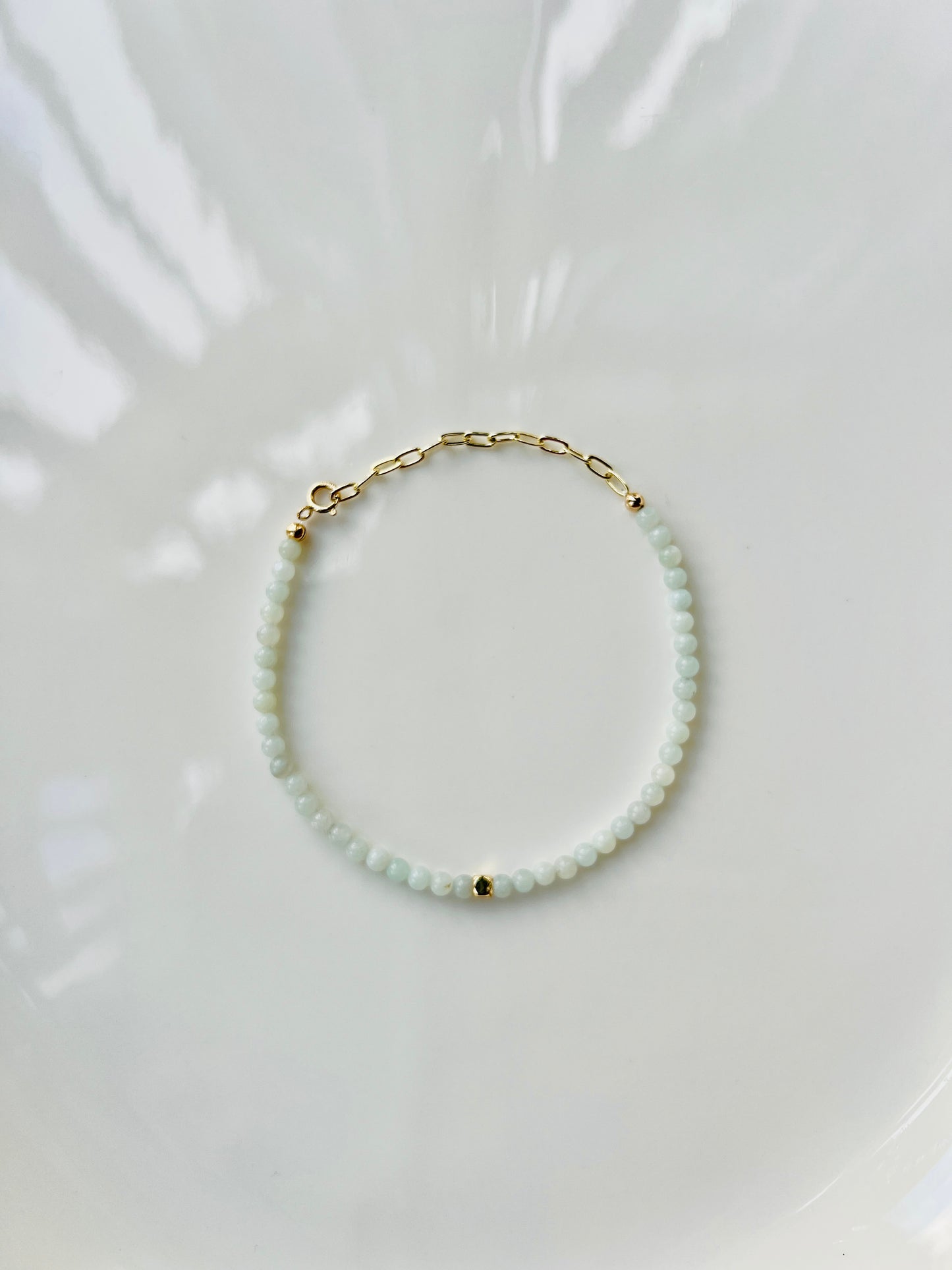 The Courage Ritual Bracelet – Amazonite & Gold-Filled