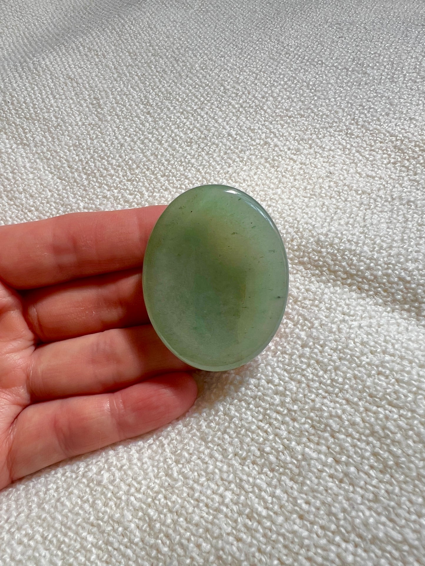 The Abundance Ritual Stone – Green Aventurine Worry Stone