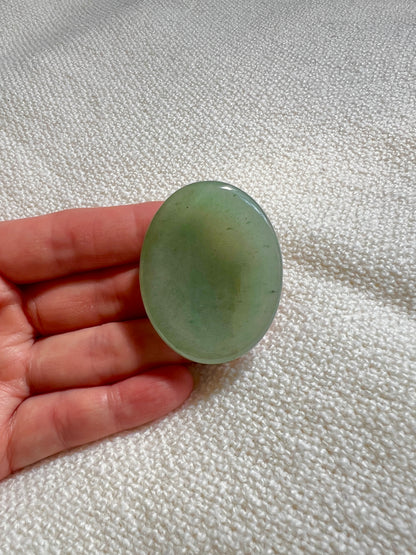 The Abundance Ritual Stone – Green Aventurine Worry Stone