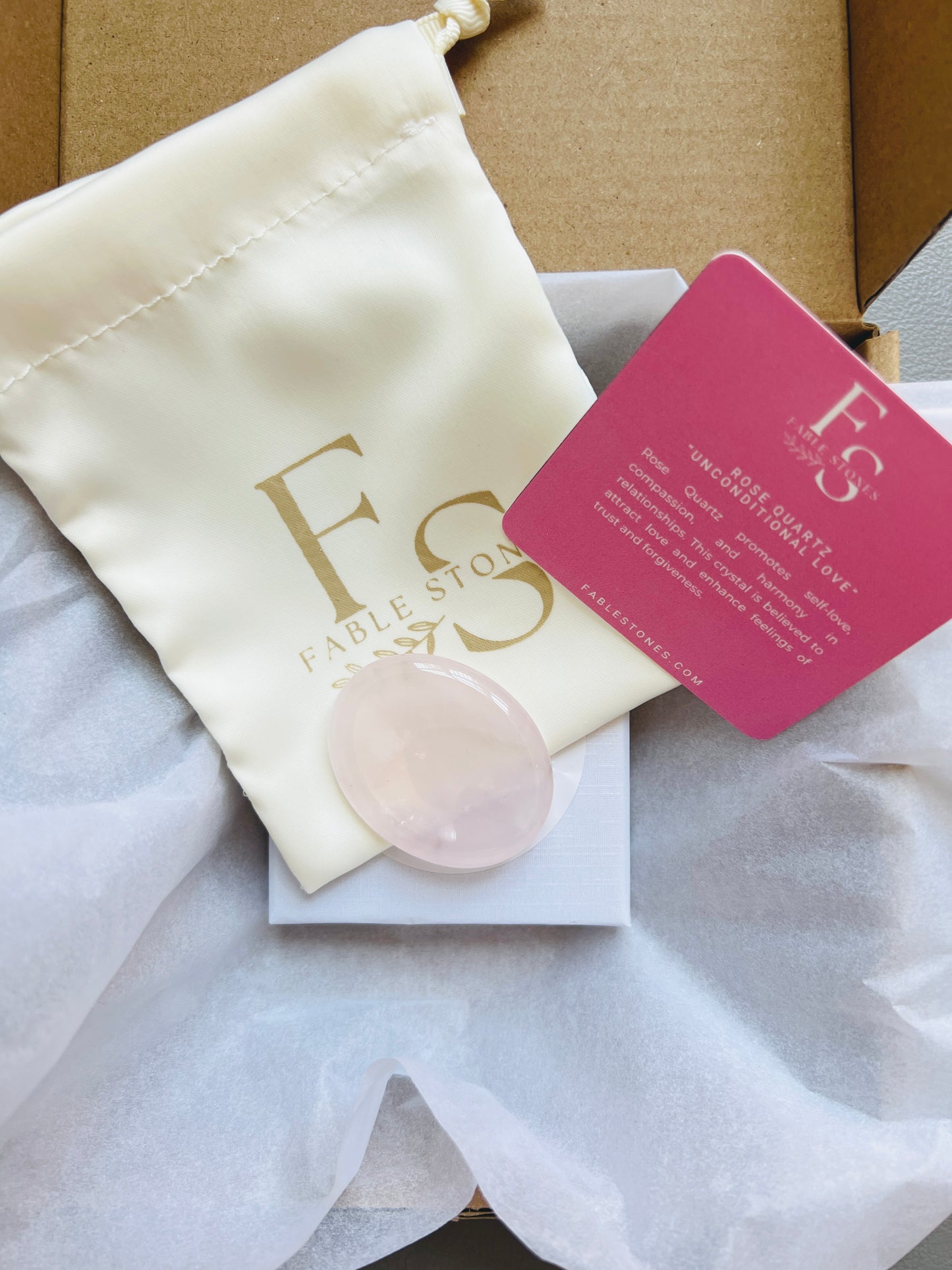 The Heartfelt Ritual Stone – Polished Rose Quartz Worry Stone
