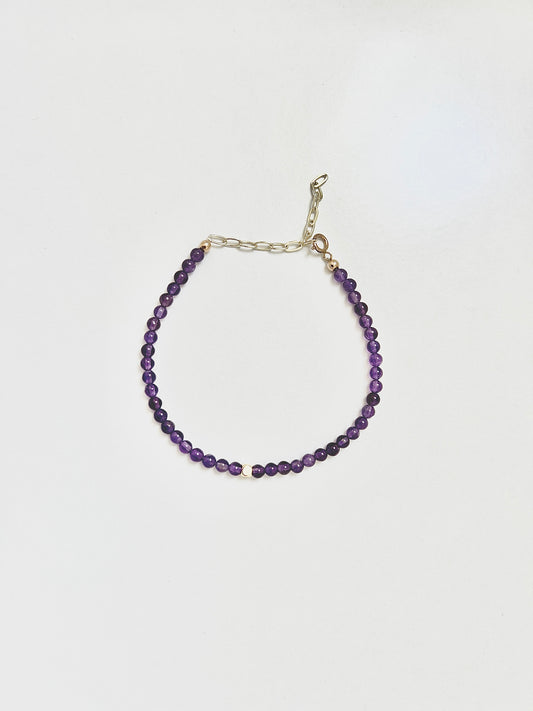 The Inner Light Bracelet – Amethyst & Gold-Filled