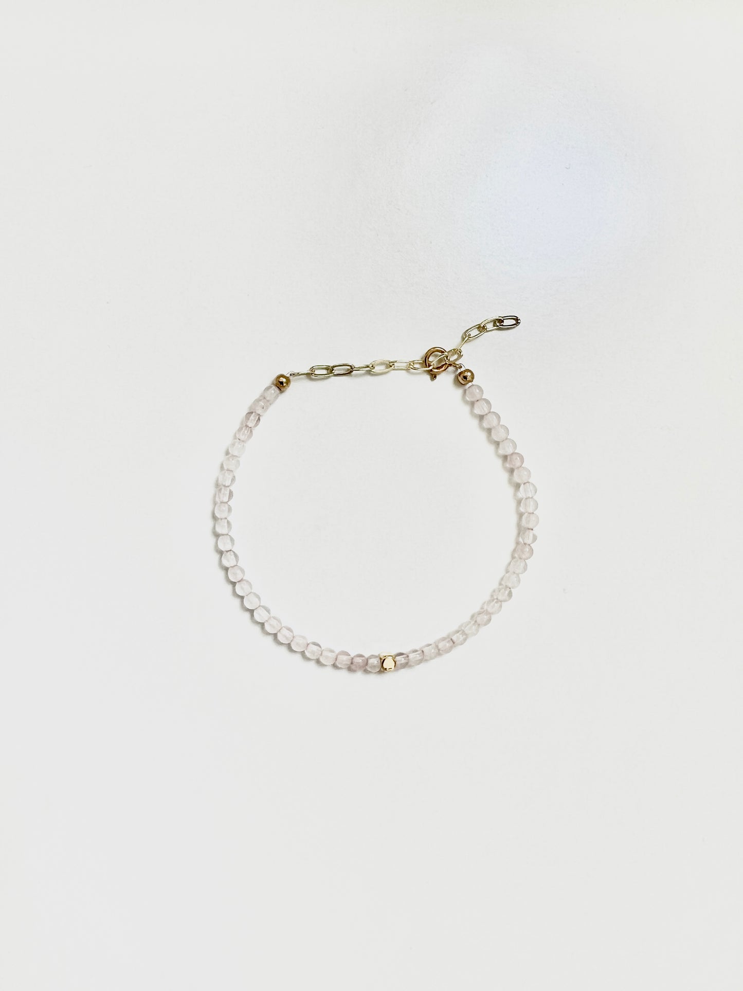 The Heart Ritual Bracelet – Rose Quartz & Gold-Filled