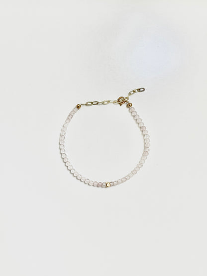 The Heart Ritual Bracelet – Rose Quartz & Gold-Filled