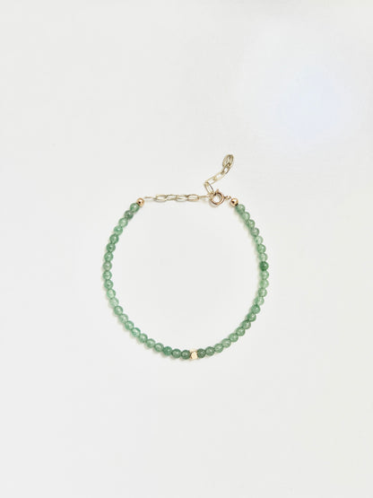 The Opportunities Opening Bracelet – Green Aventurine & Gold-Filled
