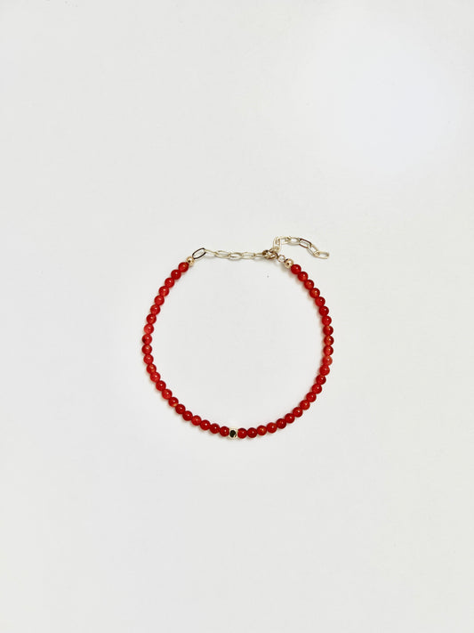 The Vitality Ritual Bracelet – Carnelian & Gold-Filled