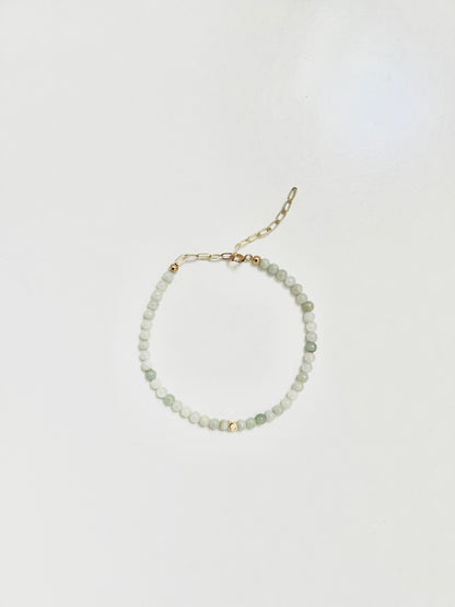 The Harmony Ritual Bracelet – Burmese Jade & Gold-Filled