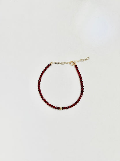 The Passion Ritual Bracelet – Garnet & Gold-Filled
