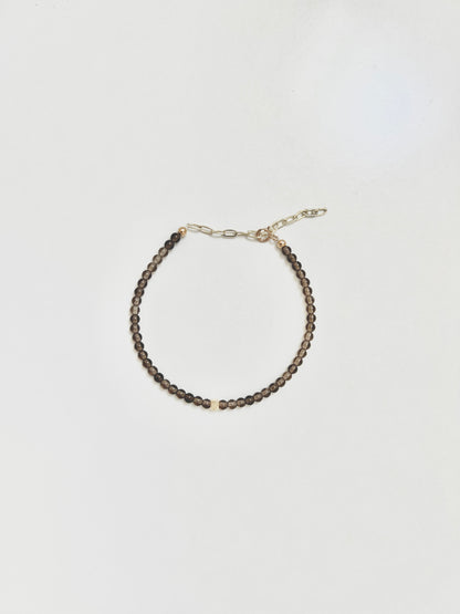 The Resilience Ritual Bracelet – Smoky Quartz & Gold-Filled