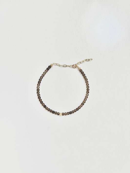 The Resilience Ritual Bracelet – Smoky Quartz & Gold-Filled