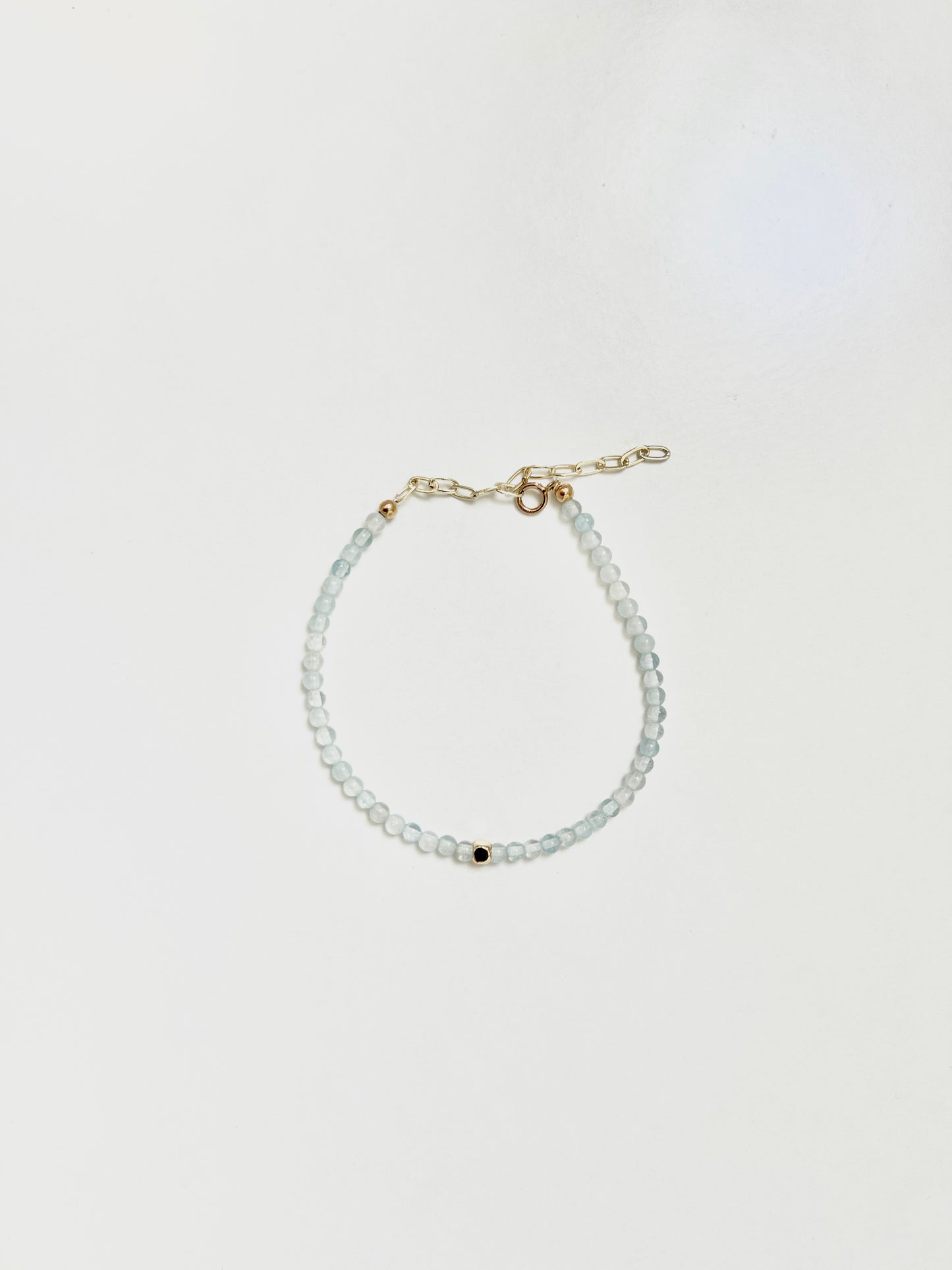 The Flow State Bracelet – Aquamarine & Gold-Filled