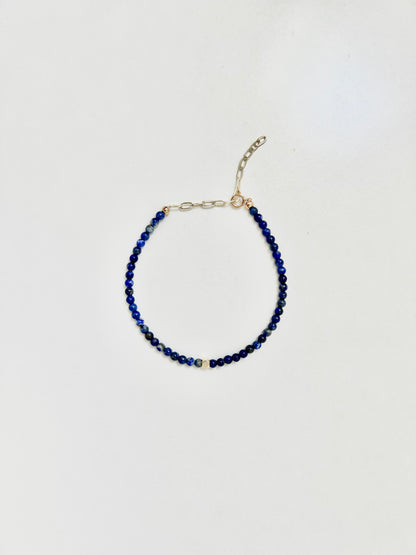 The Wisdom Ritual Bracelet – Lapis Lazuli & Gold-Filled