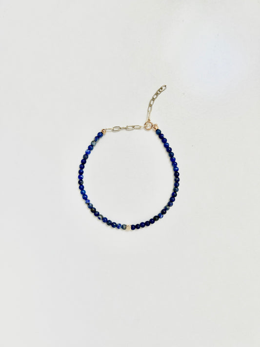 The Wisdom Ritual Bracelet – Lapis Lazuli & Gold-Filled