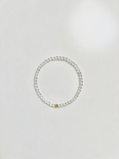 The Manifestation Ritual Bracelet – Clear Quartz & Gold Vermeil