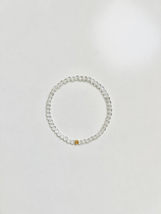 The Manifestation Ritual Bracelet – Clear Quartz & Gold Vermeil
