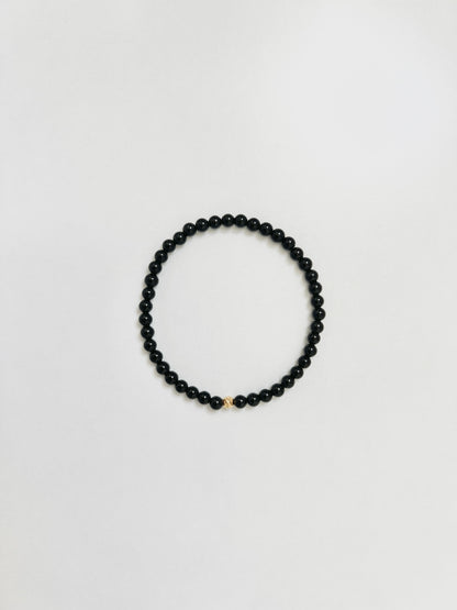 The Motivation Ritual Bracelet – Black Onyx & Gold Vermeil