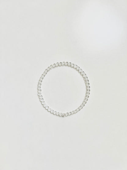The Manifestation Ritual Bracelet – Clear Quartz & Sterling Silver
