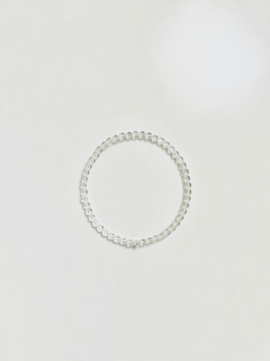 The Manifestation Ritual Bracelet – Clear Quartz & Sterling Silver