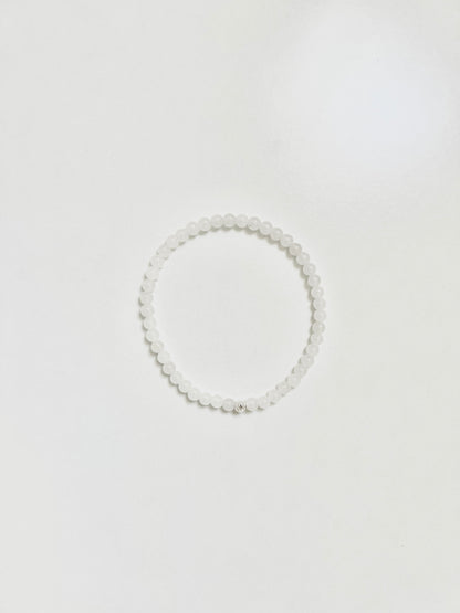 The Purity Ritual Bracelet – White Jade & Sterling Silver