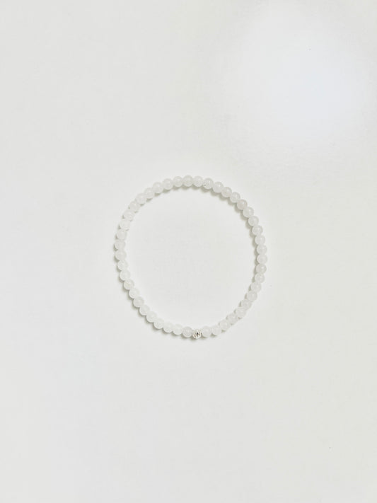 The Purity Ritual Bracelet – White Jade & Sterling Silver