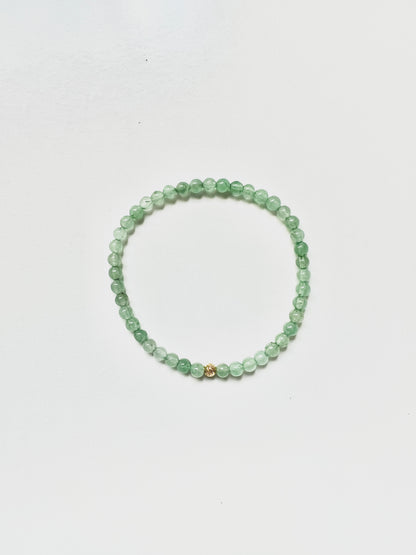 The Abundance Ritual Bracelet – Green Aventurine & Gold Vermeil